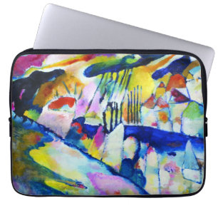 Protection Pour Ordinateur Portable Paysage avec pluie par Wassily Kandinsky
