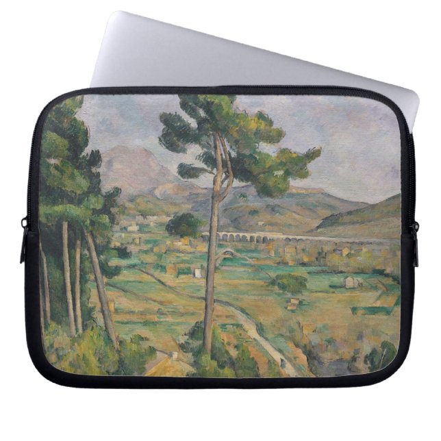 Protection Pour Ordinateur Portable Paysage de Paul Cezanne | avec le viaduc (Devant)
