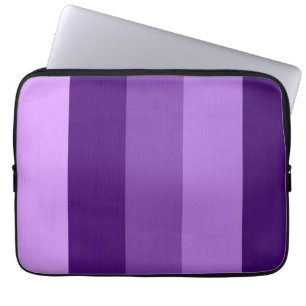 Protection Pour Ordinateur Portable Peignez les rétros rayures violettes pourpres 2