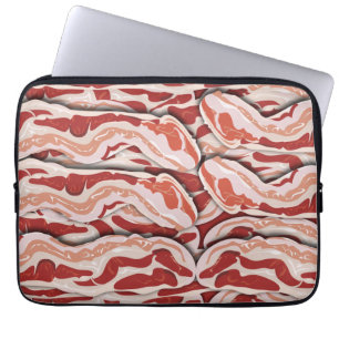 Protection Pour Ordinateur Portable Petit-déjeuner épique Illustré Bacon Motif Design