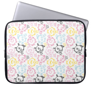 Protection Pour Ordinateur Portable Petite Mlle Princesse   Pretty Pastels Motif