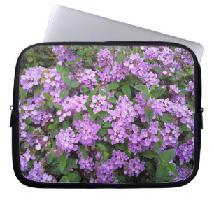 Protection Pour Ordinateur Portable Petites fleurs pourpres