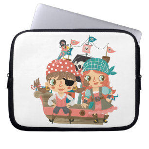 Protection Pour Ordinateur Portable Pirates Girly