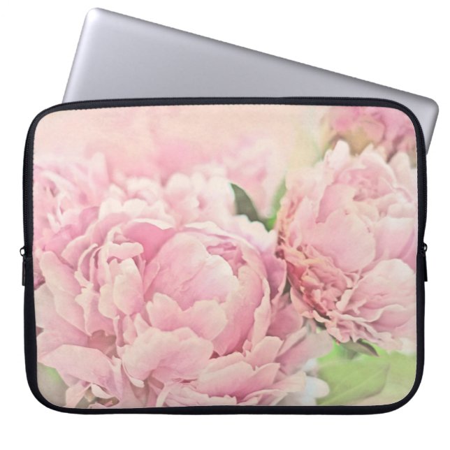 Protection Pour Ordinateur Portable Pivoines roses (Devant)