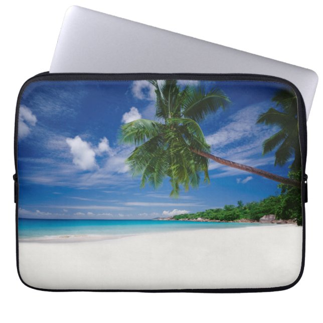 Protection Pour Ordinateur Portable Plage tropicale | Seychelles (Devant)