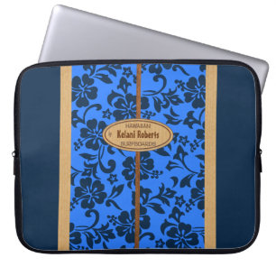 Protection Pour Ordinateur Portable Planche de surf en bois de monogramme de Faux