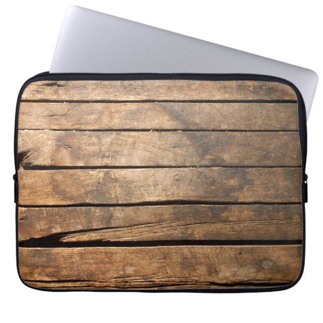 Protection Pour Ordinateur Portable Planches en bois (Devant)