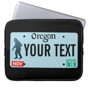 Protection Pour Ordinateur Portable Plaque de licence Oregon Sasquatch