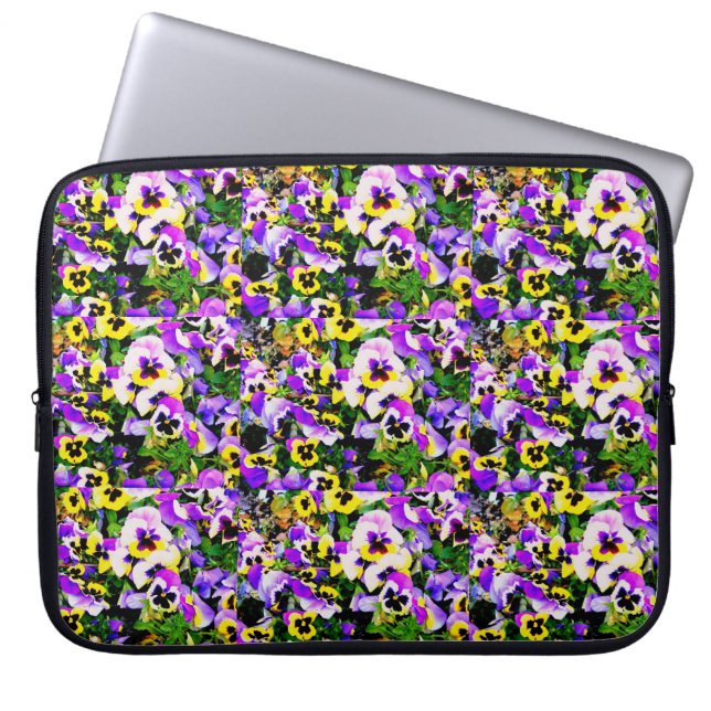 Protection Pour Ordinateur Portable pochette de fleurs en pansement (Devant)