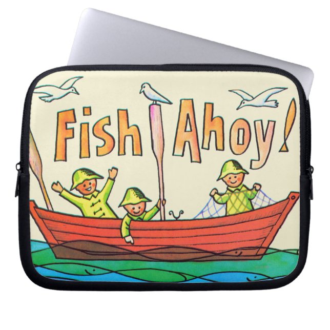 Protection Pour Ordinateur Portable Poissons oh ! (Devant)