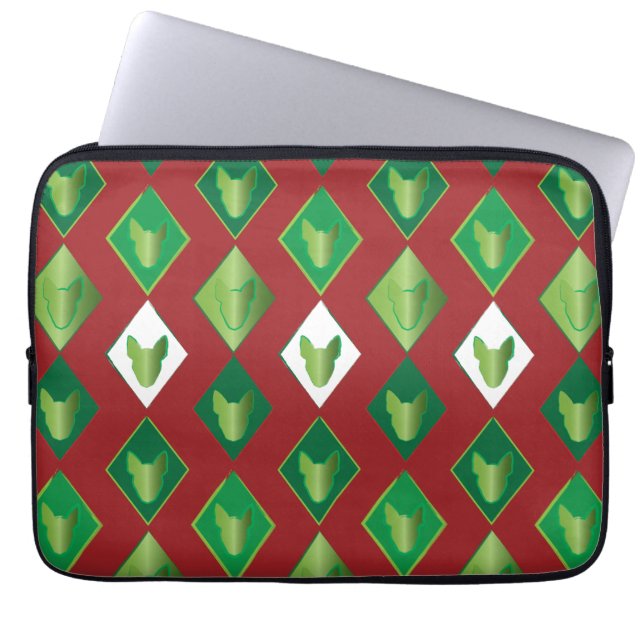 Protection Pour Ordinateur Portable Poker Diamond Bull Terrier (Devant)