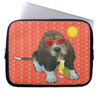 Portable Sleeve Baby Basset Hound Heure d'été