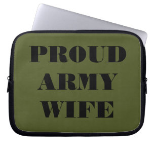 Protection Pour Ordinateur Portable Portable Sleeve Fière Femme De L'Armée