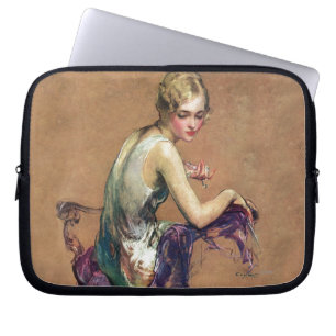 Protection Pour Ordinateur Portable Portrait en pastel