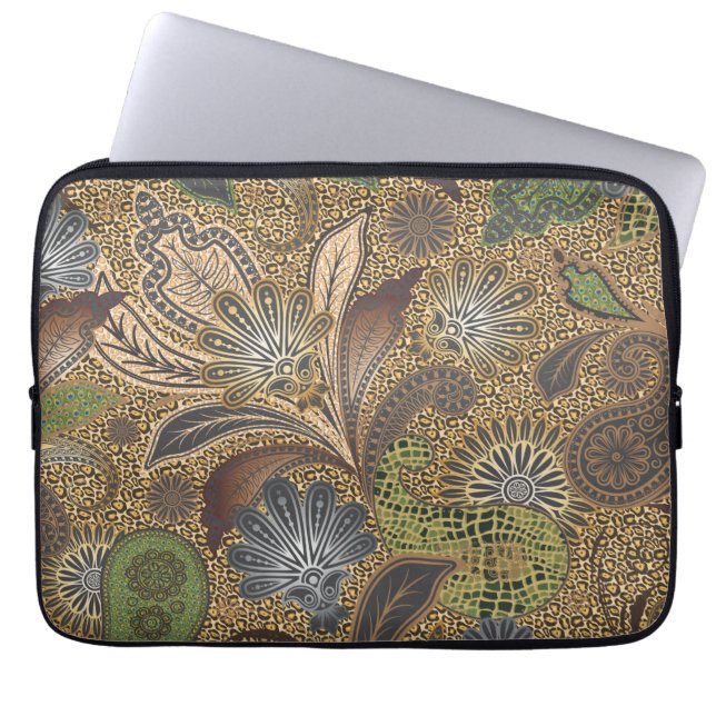 Protection Pour Ordinateur Portable Poster de animal Paisley Motif (Devant)