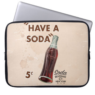 Protection Pour Ordinateur Portable Poster vintage Soda