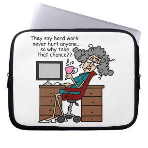 Protection Pour Ordinateur Portable Pourquoi humour de dur labeur d'occasion