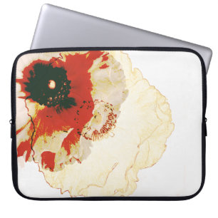 Protection Pour Ordinateur Portable ranunculus orange vif et blanc