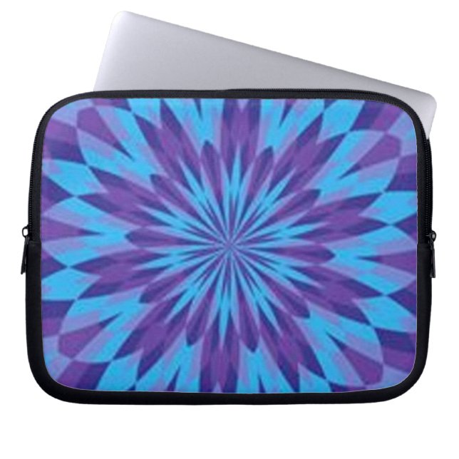 Protection Pour Ordinateur Portable Rétro douille bleue d'ordinateur portable (Devant)