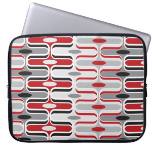 Protection Pour Ordinateur Portable Retro Mod Ogee Zig Zag Motif Art cPortable