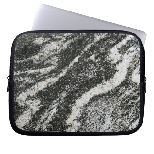 Protection Pour Ordinateur Portable Roche grise de géologie avec le motif diagonal de (Devant)