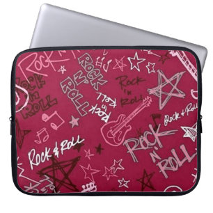 Protection Pour Ordinateur Portable Rock & Roll Rock Star Red Portable Sleeve