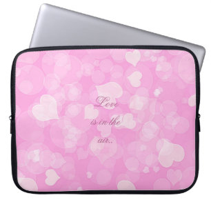 Protection Pour Ordinateur Portable Rose abstrait texture.text. de bokeh