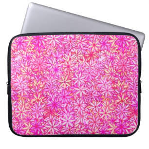 Protection Pour Ordinateur Portable rose, pêche, orchidée et fleurs de corail