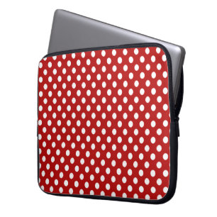 Protection Pour Ordinateur Portable Rouge avec la douille blanche d'ordinateur