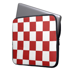 Protection Pour Ordinateur Portable Rouge et blanc Checkered