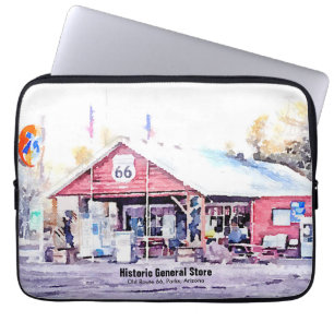 Protection Pour Ordinateur Portable Route historique 66 Arizona General Store Watercol
