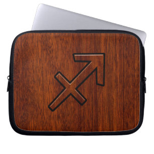 Protection Pour Ordinateur Portable Sagittarius Zodiac élégant Connexion Mahogany Déco