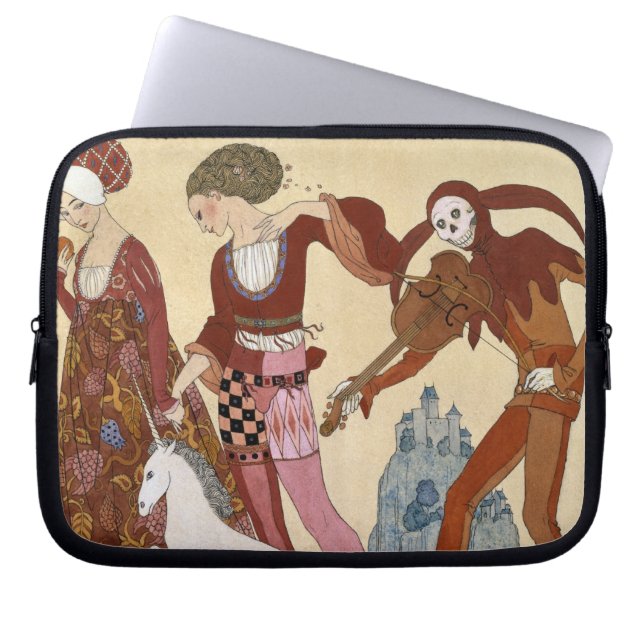 Protection Pour Ordinateur Portable Scène médiévale par Georges Barbier (Devant)