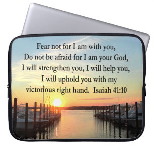 PROTECTION POUR ORDINATEUR PORTABLE SERENE ISAIAH 41:10 SUNSET PHOTO DESIGN
