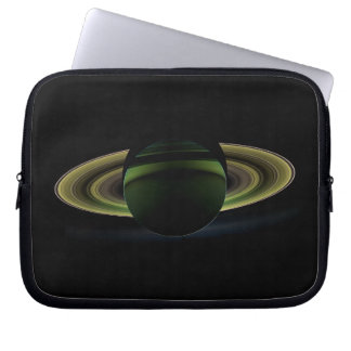 Protection Pour Ordinateur Portable Soleil brillant derrière la planète Saturne Castin