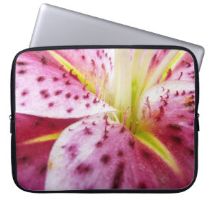 Protection Pour Ordinateur Portable Stargazer Lily brillant Magenta Floral