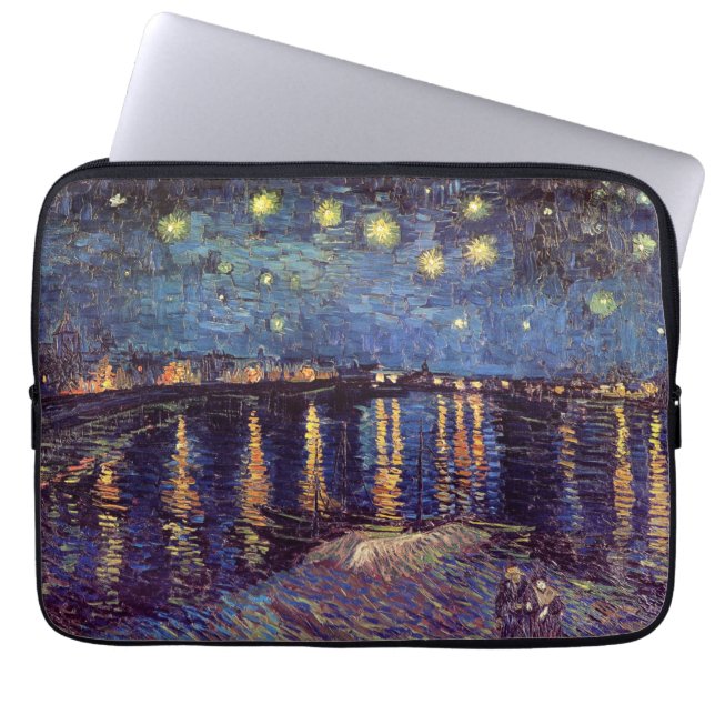 Protection Pour Ordinateur Portable Starry Night Over the Rhone par Vincent van Gogh (Devant)