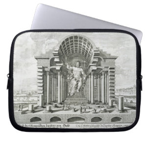 Protection Pour Ordinateur Portable Statue de Zeus olympien, faite par Phidias en or a