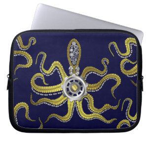 Protection Pour Ordinateur Portable Steampunk embraye le poulpe Kraken