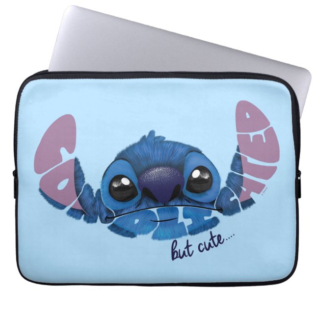 Protection Pour Ordinateur Portable Stitch | Compliqué Mais Mignon (Devant)