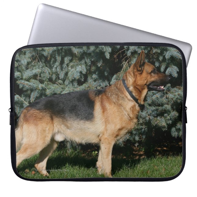 Protection Pour Ordinateur Portable Support d'exposition de berger allemand (Devant)