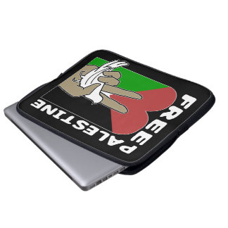 Protection Pour Ordinateur Portable Symbole de paix du coeur de la colombe de Palestin