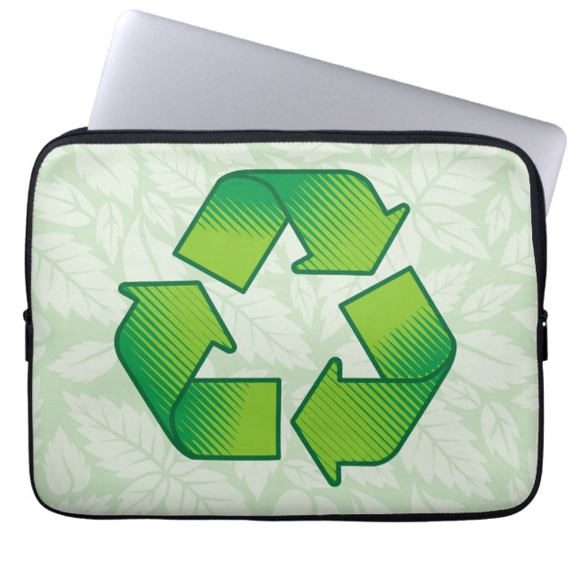 Protection Pour Ordinateur Portable Symbole de recyclage (Devant)