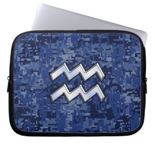 Protection Pour Ordinateur Portable Symbole Zodiaque Silver Aquarius Marine Camion num