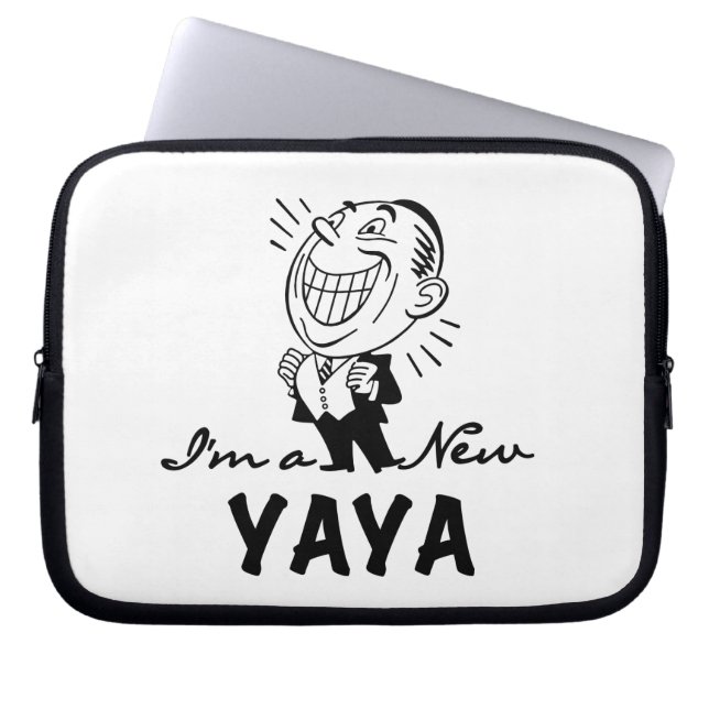 Protection Pour Ordinateur Portable T-shirts et cadeaux Yaya Yaya souriants (Devant)