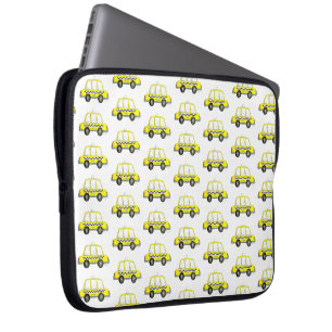 Protection Pour Ordinateur Portable Taxi NYC Jaune New York Ville À damiers Imprimer c