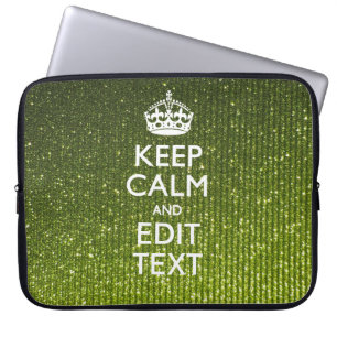 Protection Pour Ordinateur Portable Teinte verte Conserver le calme de votre texte