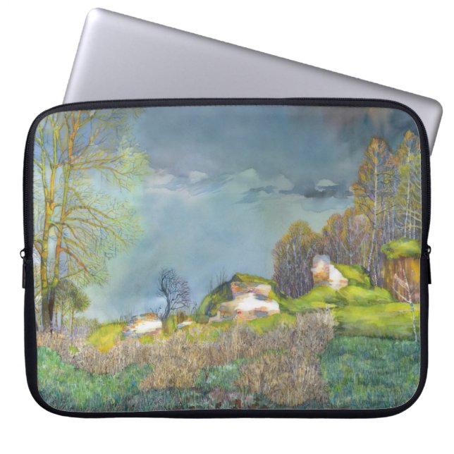 Protection Pour Ordinateur Portable Tempête printanière (Devant)
