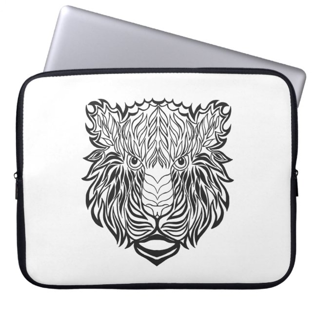 Protection Pour Ordinateur Portable Tête de tigre de style (Devant)