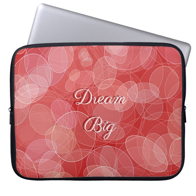 Protection Pour Ordinateur Portable Texture rouge de gradient de style de Bokeh (Devant)